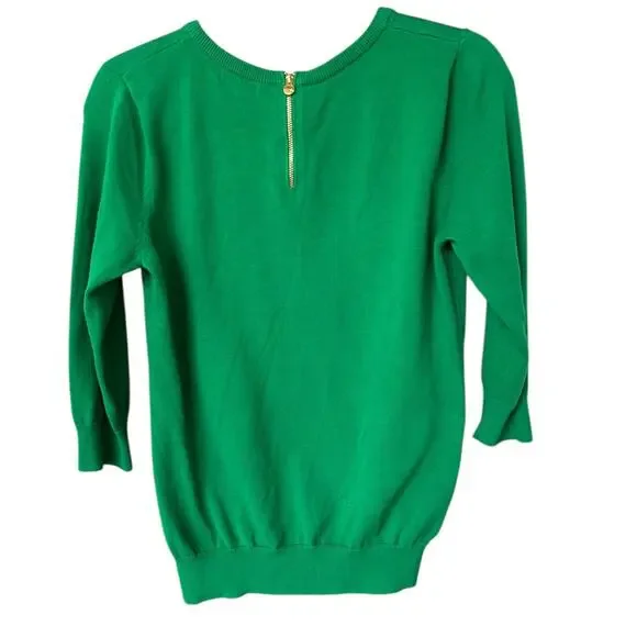 Cynthia Rowley Women's 3/4 Sleeve Sequined Wood Duck Sweater Size Medium - Picture 5 of 5